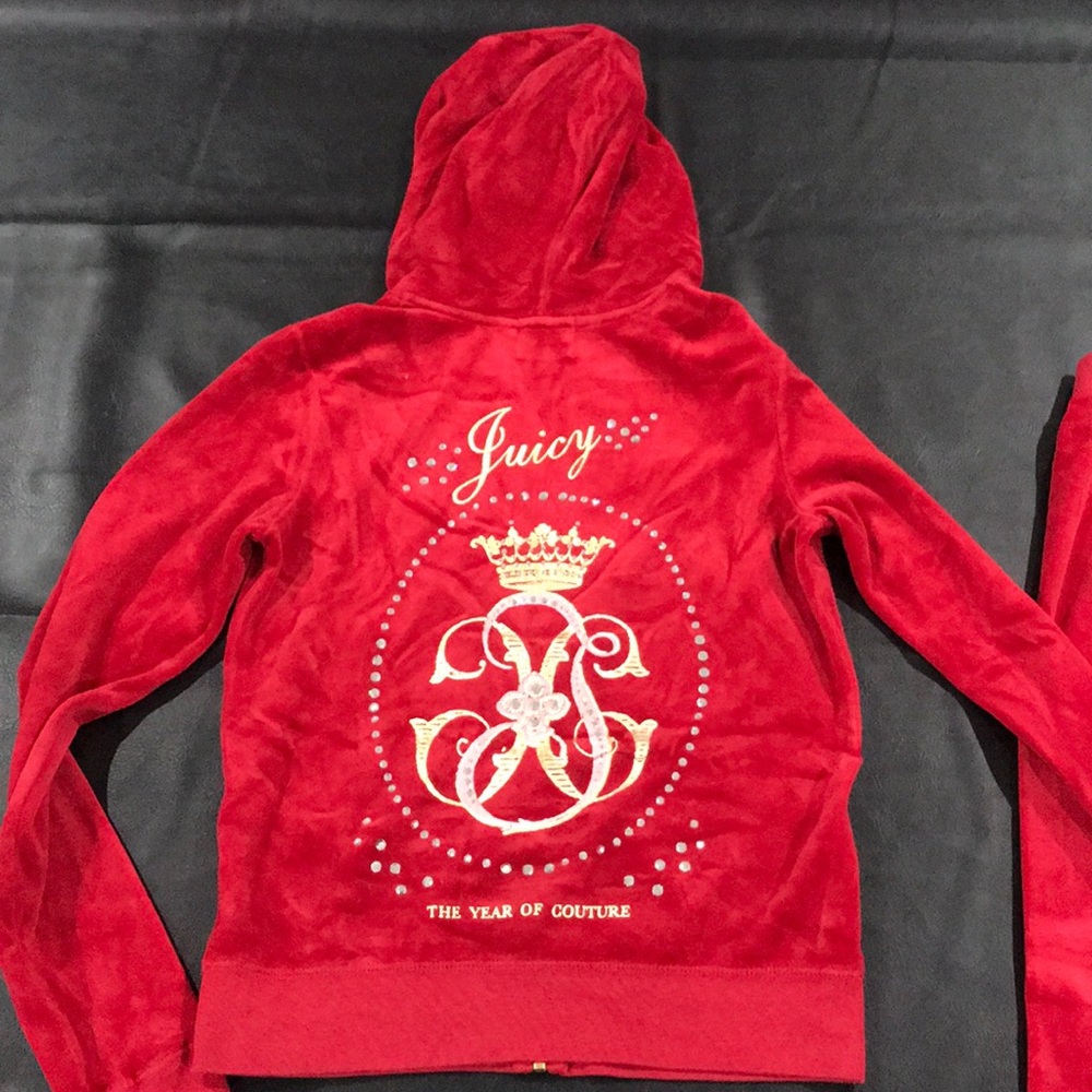 Red Juicy Couture track Suit